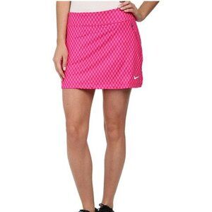Nike Golf Tour Performance Gingham Flight Skort in Hot Pink, XL